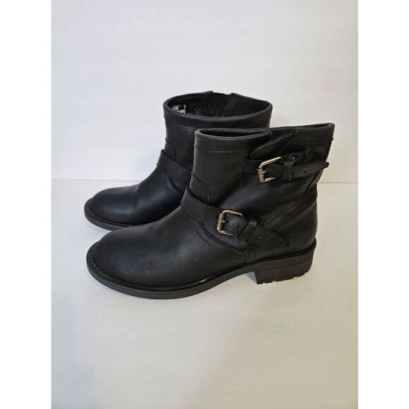 Harley-Davidson Allerton black leather ankle boots. Size 7.5. - Picture 4 of 9